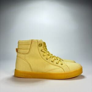 Vlado Athena Yellow Canvas Lace Up Comfort Hi-Top Sneakers Shoes Women's Size 9